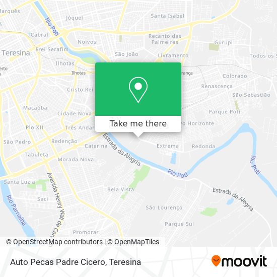 Auto Pecas Padre Cicero map
