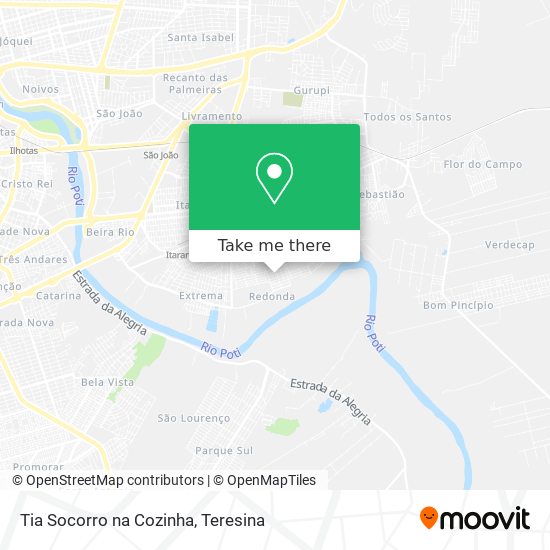 Tia Socorro na Cozinha map