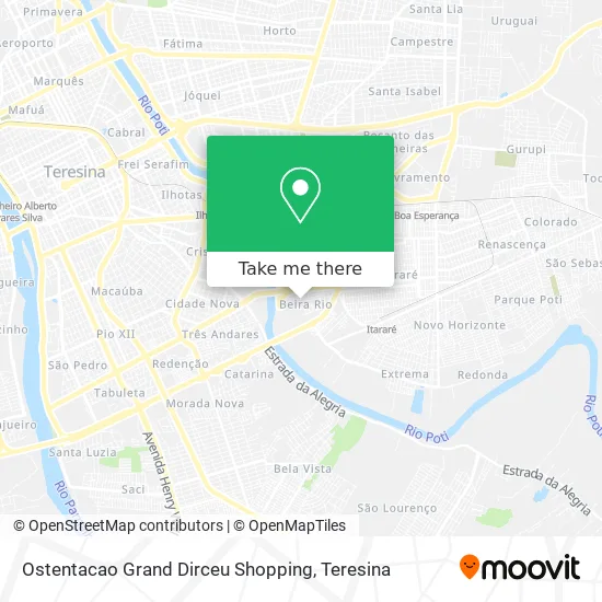 Ostentacao Grand Dirceu Shopping map