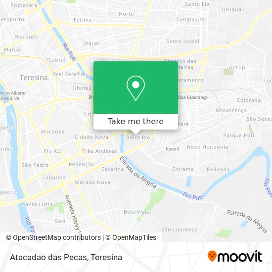 Atacadao das Pecas map