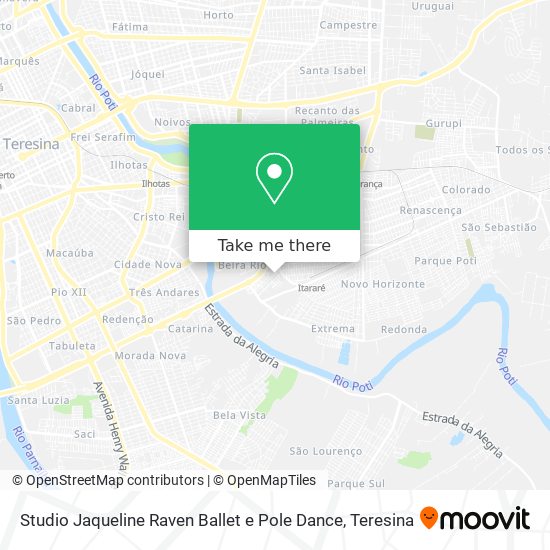 Studio Jaqueline Raven Ballet e Pole Dance map