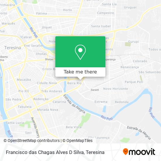 Francisco das Chagas Alves D Silva map