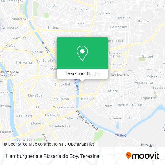 Hamburgueria e Pizzaria do Boy map