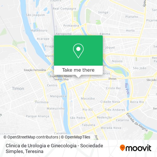 Clinica de Urologia e Ginecologia - Sociedade Simples map
