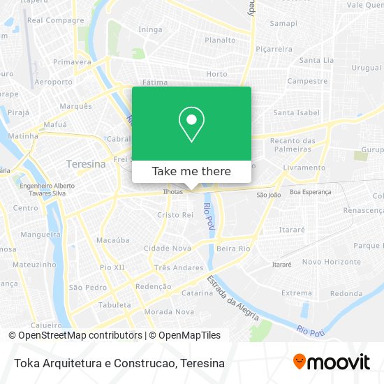 Toka Arquitetura e Construcao map