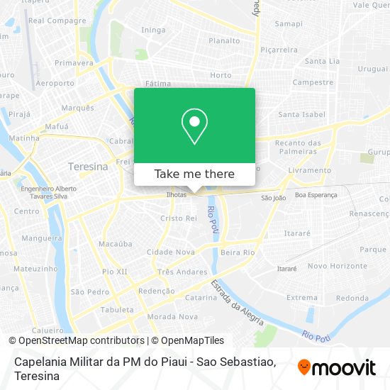 Capelania Militar da PM do Piaui - Sao Sebastiao map