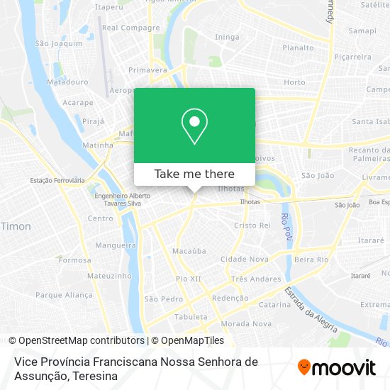 Vice Província Franciscana Nossa Senhora de Assunção map