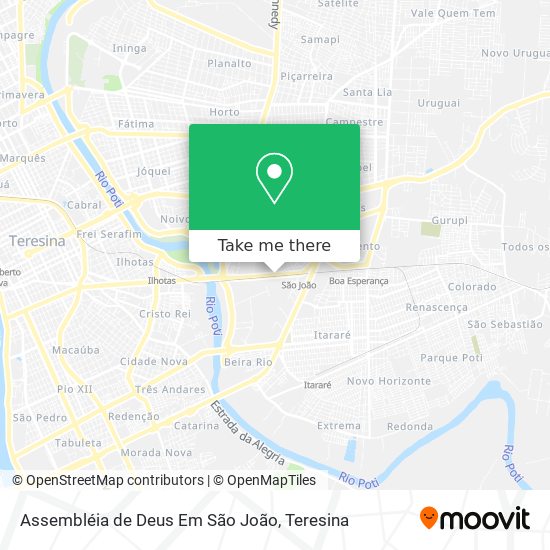 Assembléia de Deus Em São João map