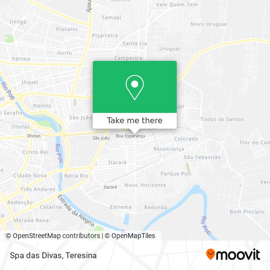 Spa das Divas map