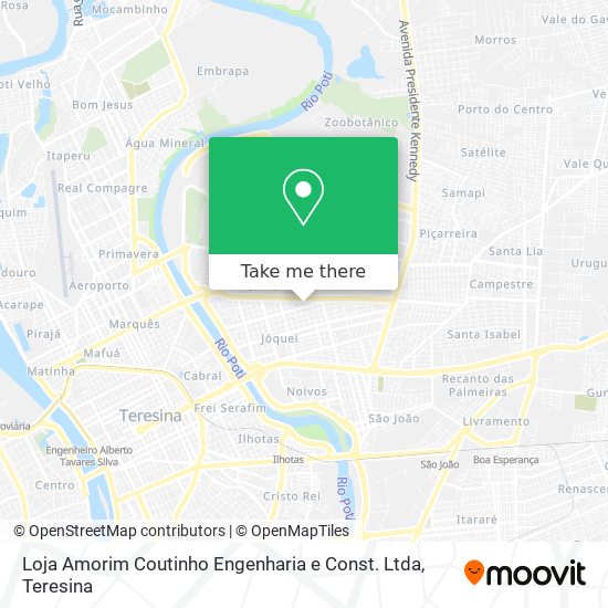 Mapa Loja Amorim Coutinho Engenharia e Const. Ltda