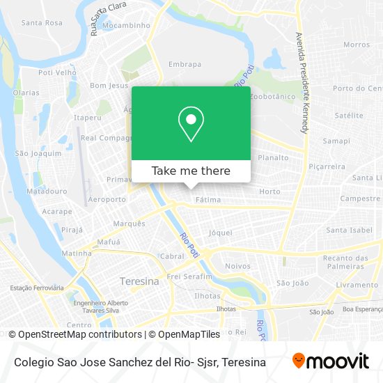 Mapa Colegio Sao Jose Sanchez del Rio- Sjsr