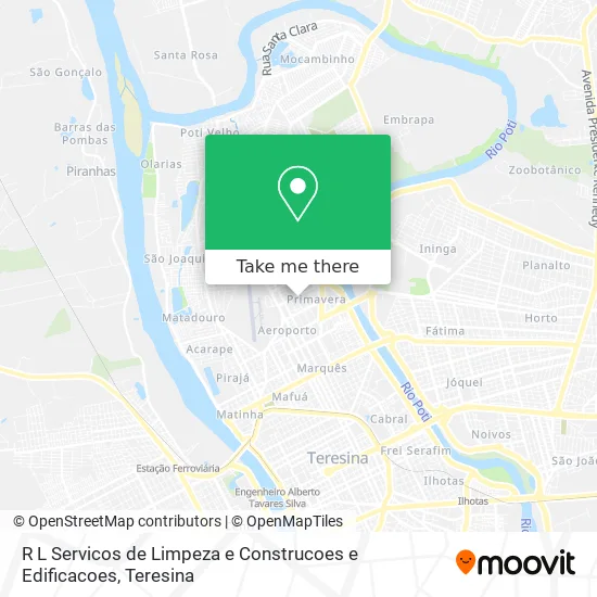 R L Servicos de Limpeza e Construcoes e Edificacoes map