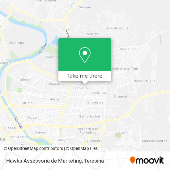 Mapa Hawks Assessoria de Marketing