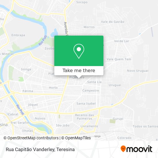 Rua Capitão Vanderley map