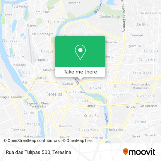 Rua das Tulípas 500 map