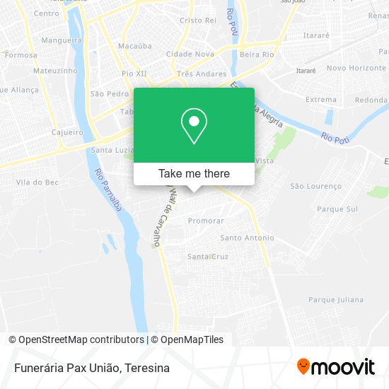 Funerária Pax União map
