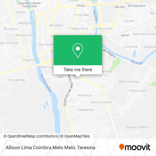 Allison Lima Coimbra Melo Melo map