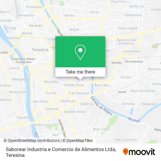 Mapa Saborear Industria e Comercio de Alimentos Ltda