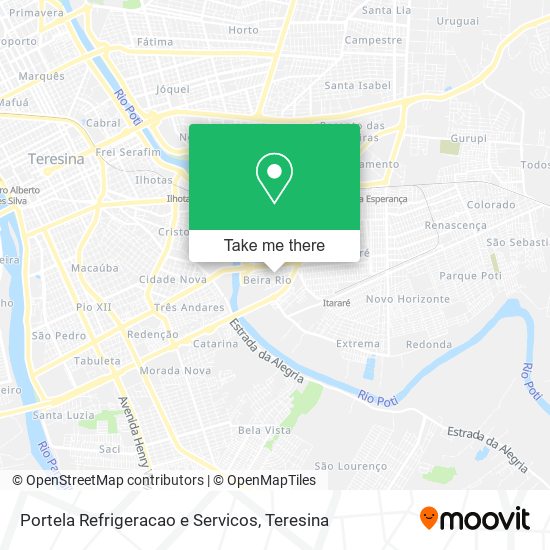 Portela Refrigeracao e Servicos map