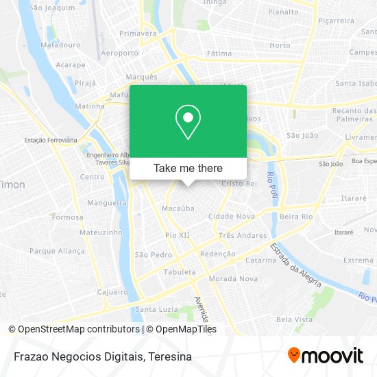 Frazao Negocios Digitais map
