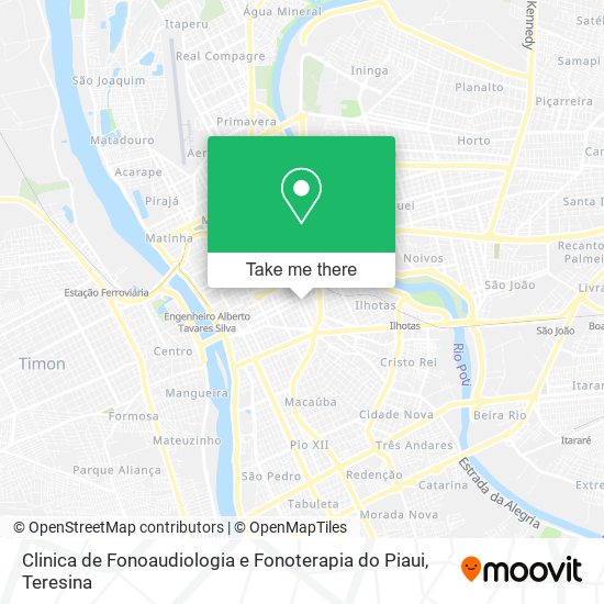 Clinica de Fonoaudiologia e Fonoterapia do Piaui map