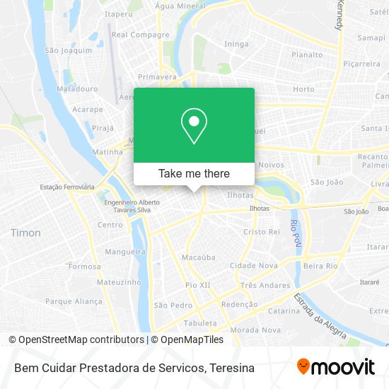 Bem Cuidar Prestadora de Servicos map