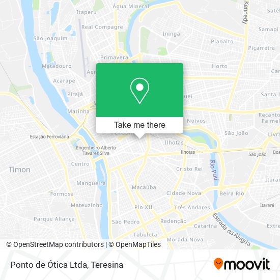 Ponto de Ótica Ltda map