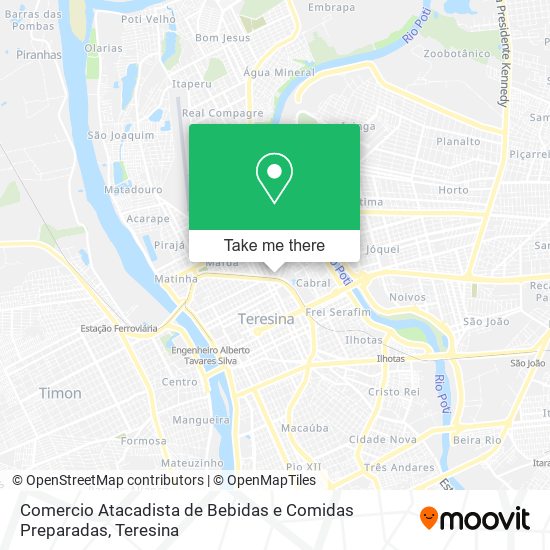 Comercio Atacadista de Bebidas e Comidas Preparadas map