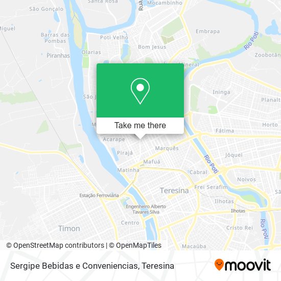 Sergipe Bebidas e Conveniencias map