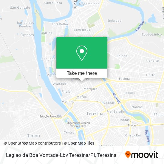 Legiao da Boa Vontade-Lbv Teresina / PI map