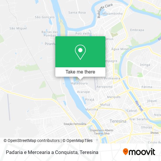 Padaria e Mercearia a Conquista map