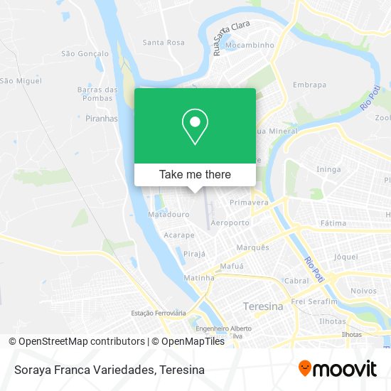 Soraya Franca Variedades map