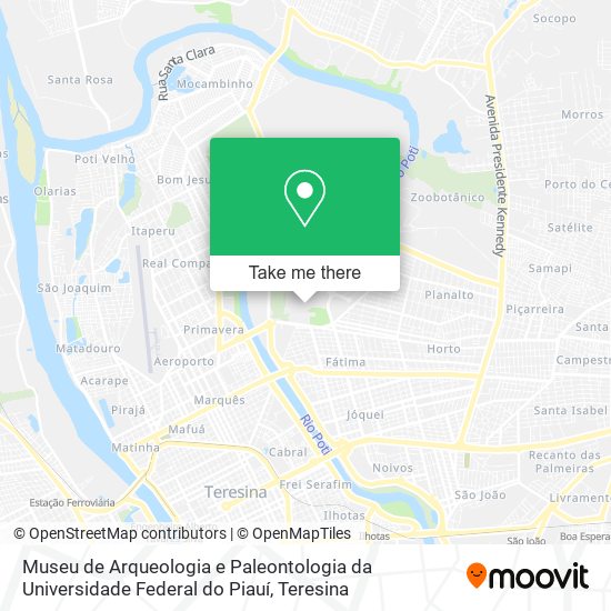 Museu de Arqueologia e Paleontologia da Universidade Federal do Piauí map