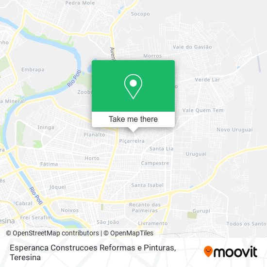 Esperanca Construcoes Reformas e Pinturas map