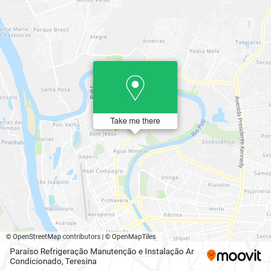 Paraíso Refrigeração Manutenção e Instalação Ar Condicionado map