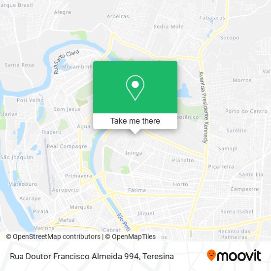 Mapa Rua Doutor Francisco Almeida 994