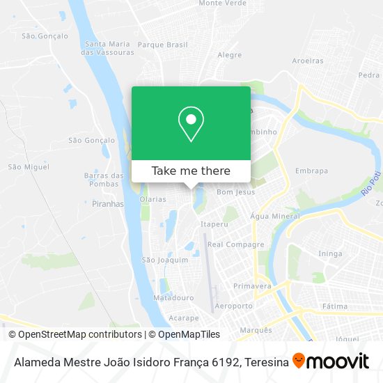 Alameda Mestre João Isidoro França 6192 map