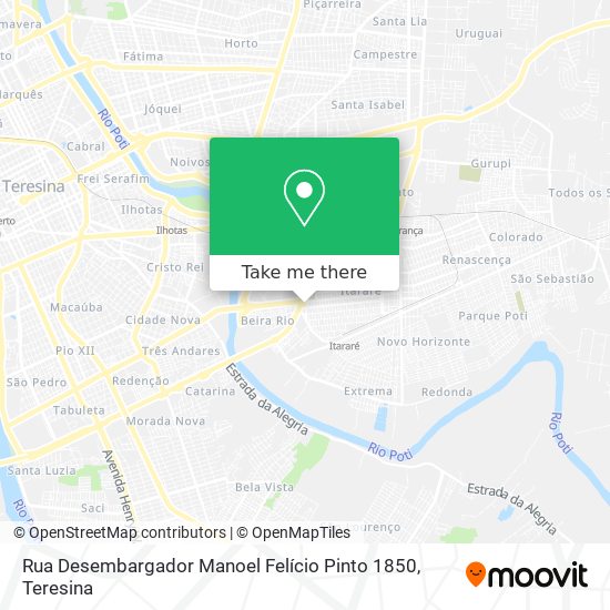 Rua Desembargador Manoel Felício Pinto 1850 map