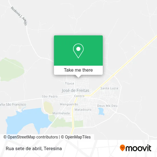 Rua sete de abril map