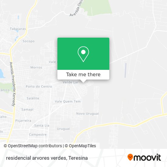 residencial arvores verdes map