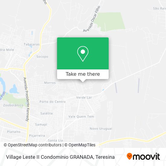 Village Leste II Condomínio GRANADA map