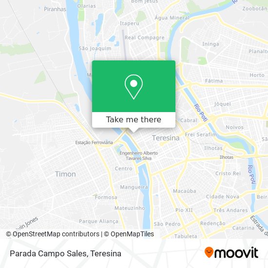 Parada Campo Sales map