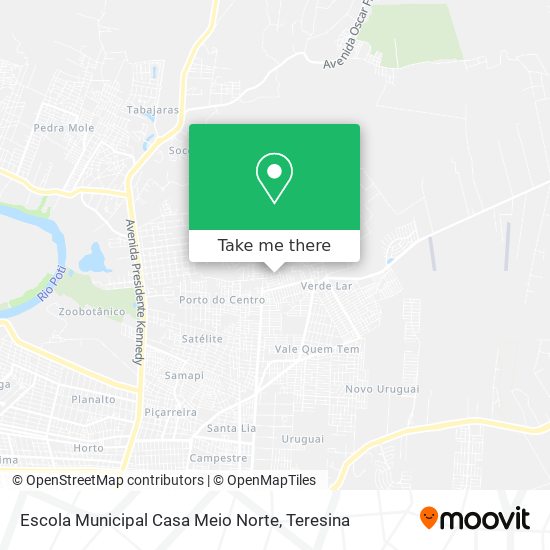 Mapa Escola Municipal Casa Meio Norte