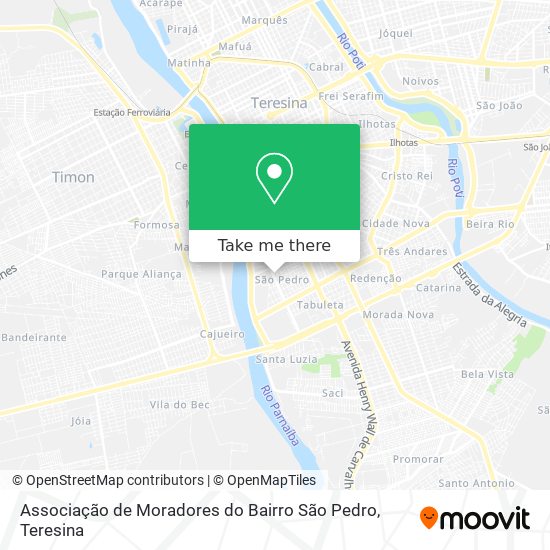 Associação de Moradores do Bairro São Pedro map