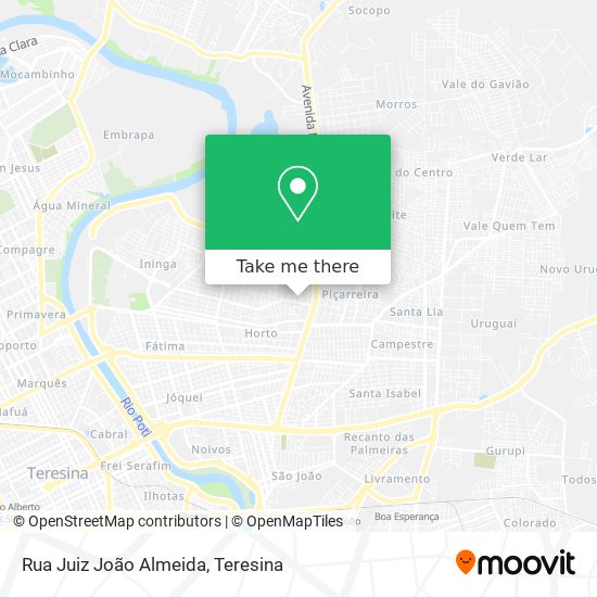 Mapa Rua Juiz João Almeida