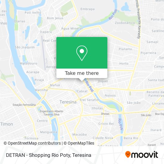 Mapa DETRAN - Shopping Rio Poty