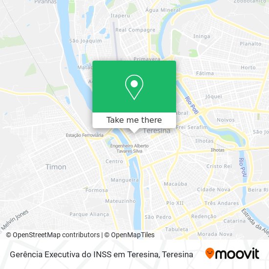Gerência Executiva do INSS em Teresina map