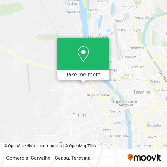 Comercial Carvalho - Ceasa map