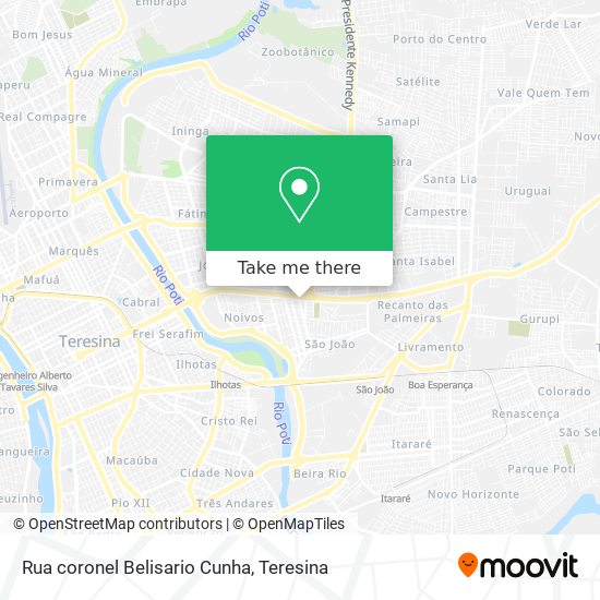Rua coronel Belisario Cunha map