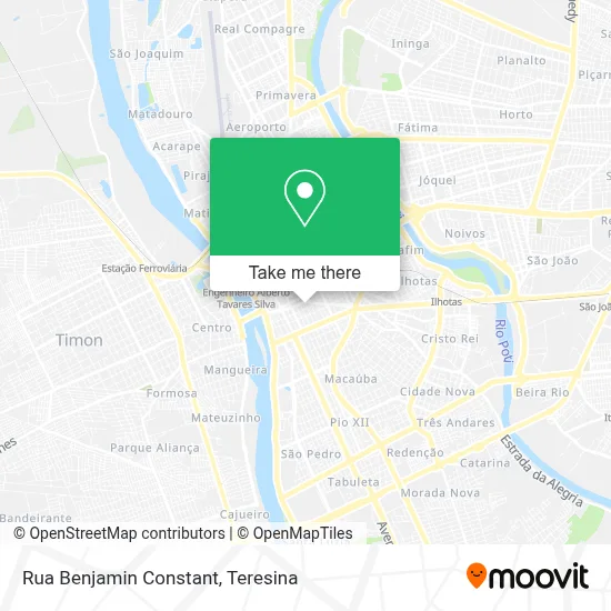 Rua Benjamin Constant map